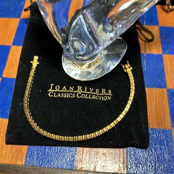 JOAN RIVERS Goldtone Tennis Bracelet - Picture 4 of 4